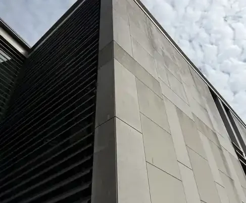tâches noires sur une façades